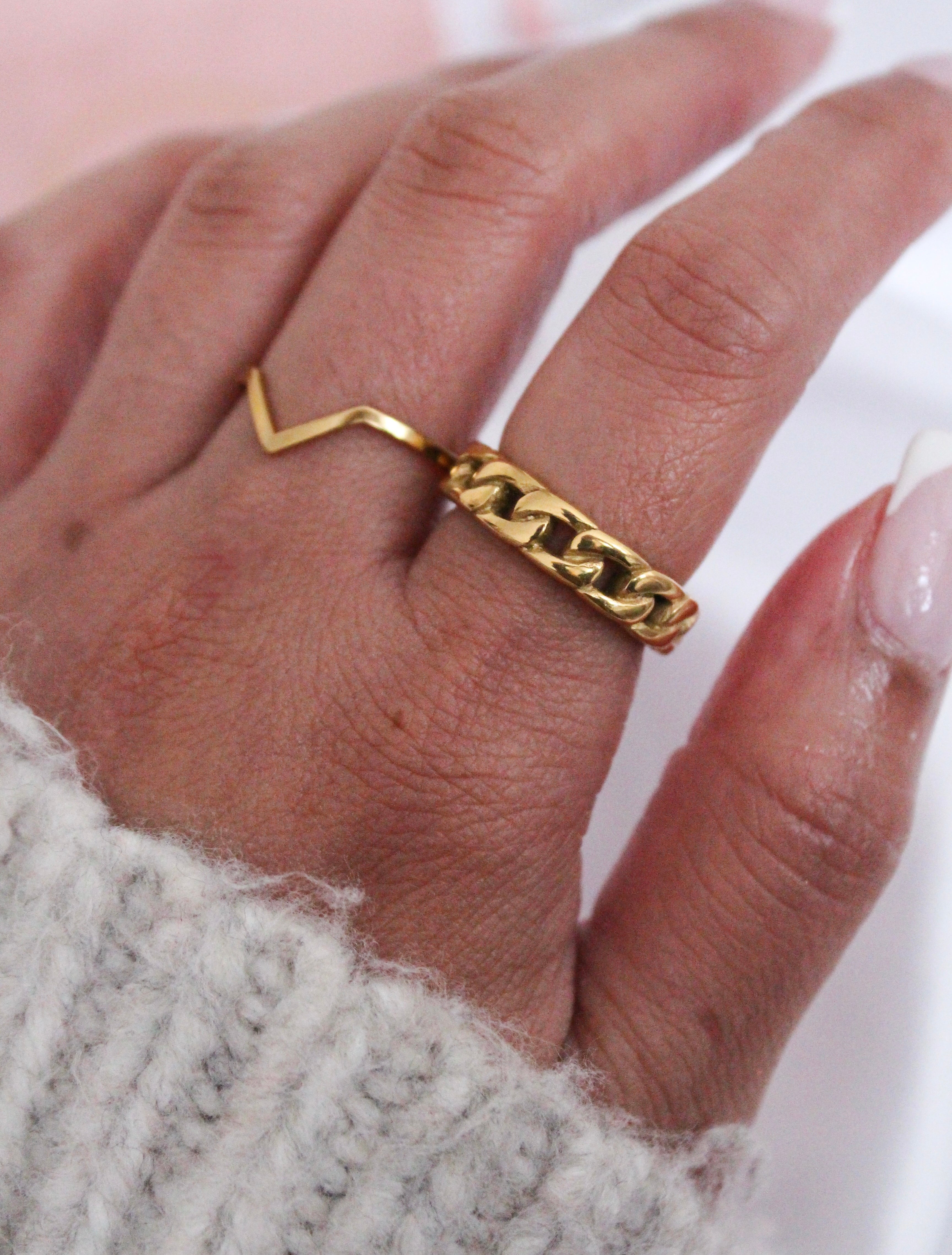 POWER Stainless Steel Fashion Ring