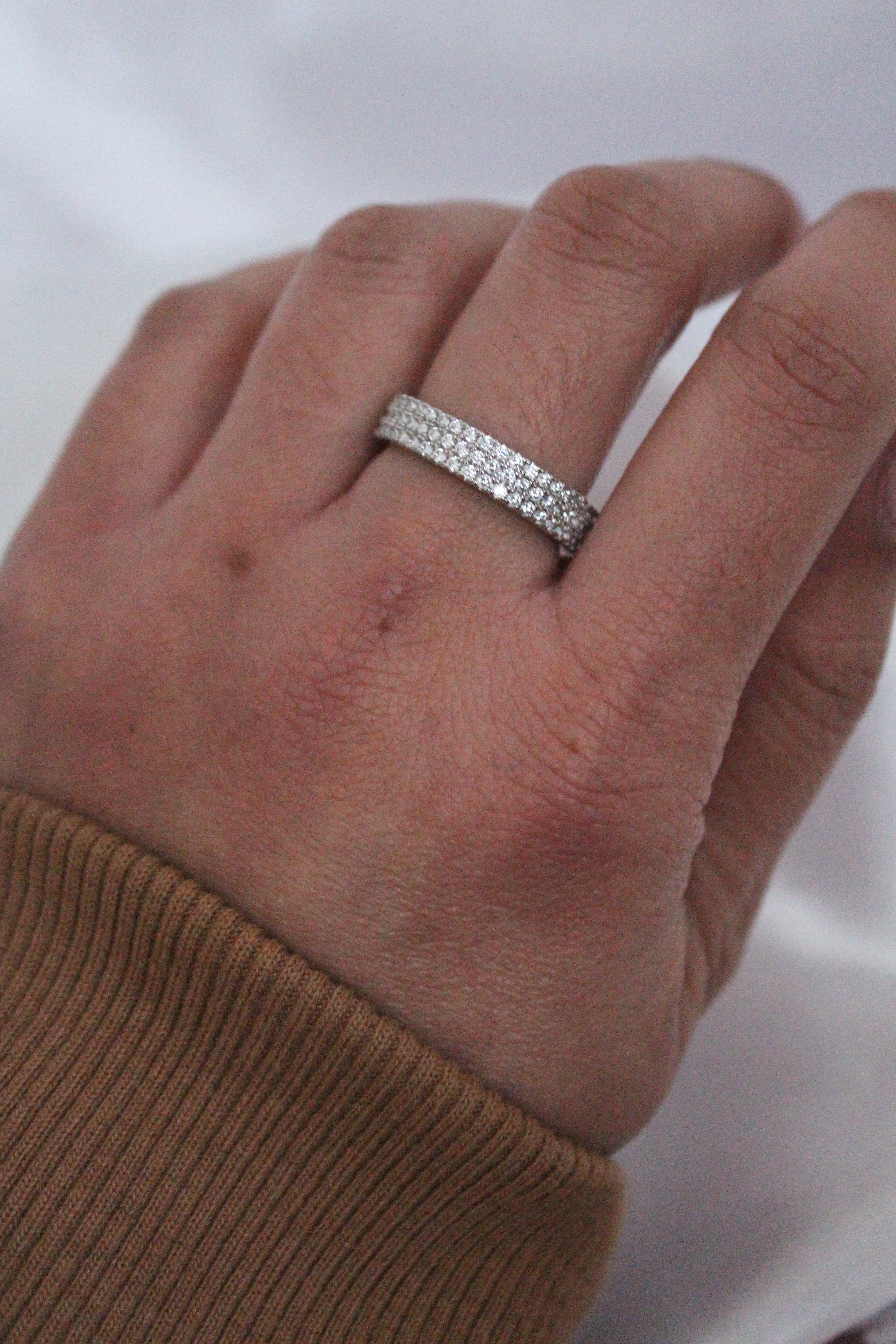 DARE 925 Silver Diamante Fashion Ring