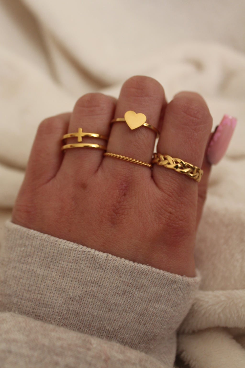 HEART Stainless Steel Fashion Ring