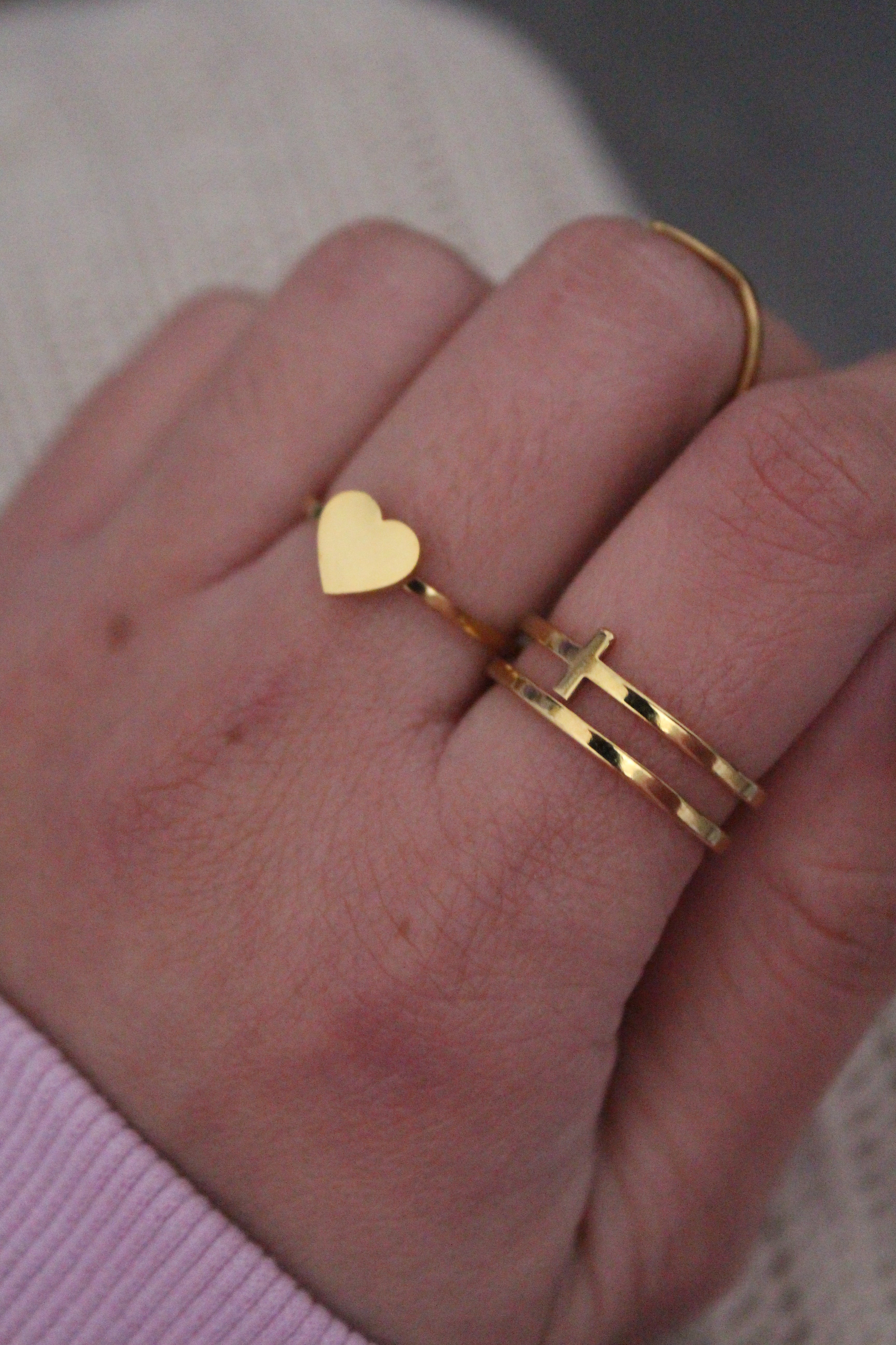 HEART Stainless Steel Fashion Ring